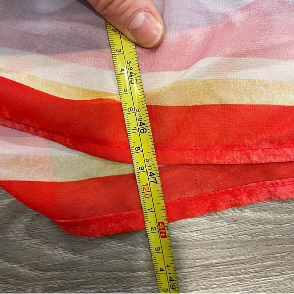 Vince Camuto stripe maxi dress blue red pink whiteUS 8 - Picture 12 of 13